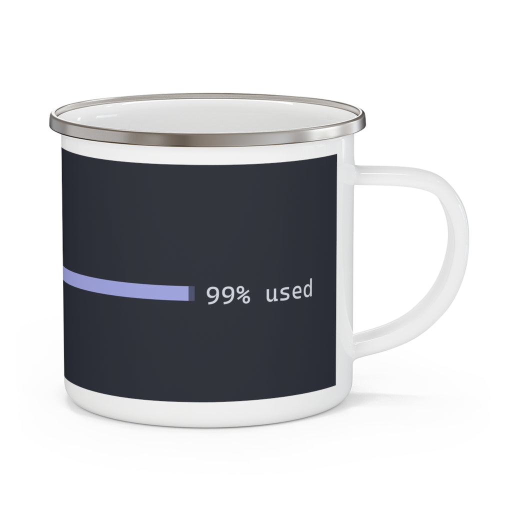 "Current session" Enamel Camping Mug